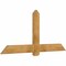 Ekena Millwork Eugene Rough Sawn Timber Gable Bracket, Western Red Cedar, 72"W x 33"H x 2"D x 6"F, 11/12 Pitch GBW072X33X0206EUG00RWR - alternate 3